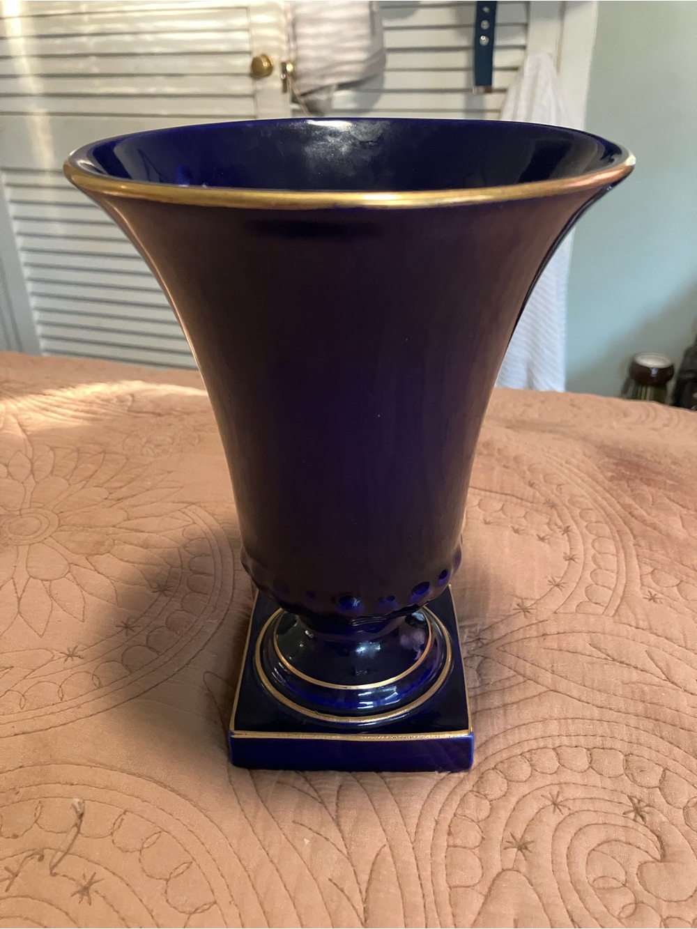Vintage Trenton Pottery Trumpet Shaped Vase